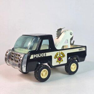 Vintage Buddy L Police Tow Truck Toy